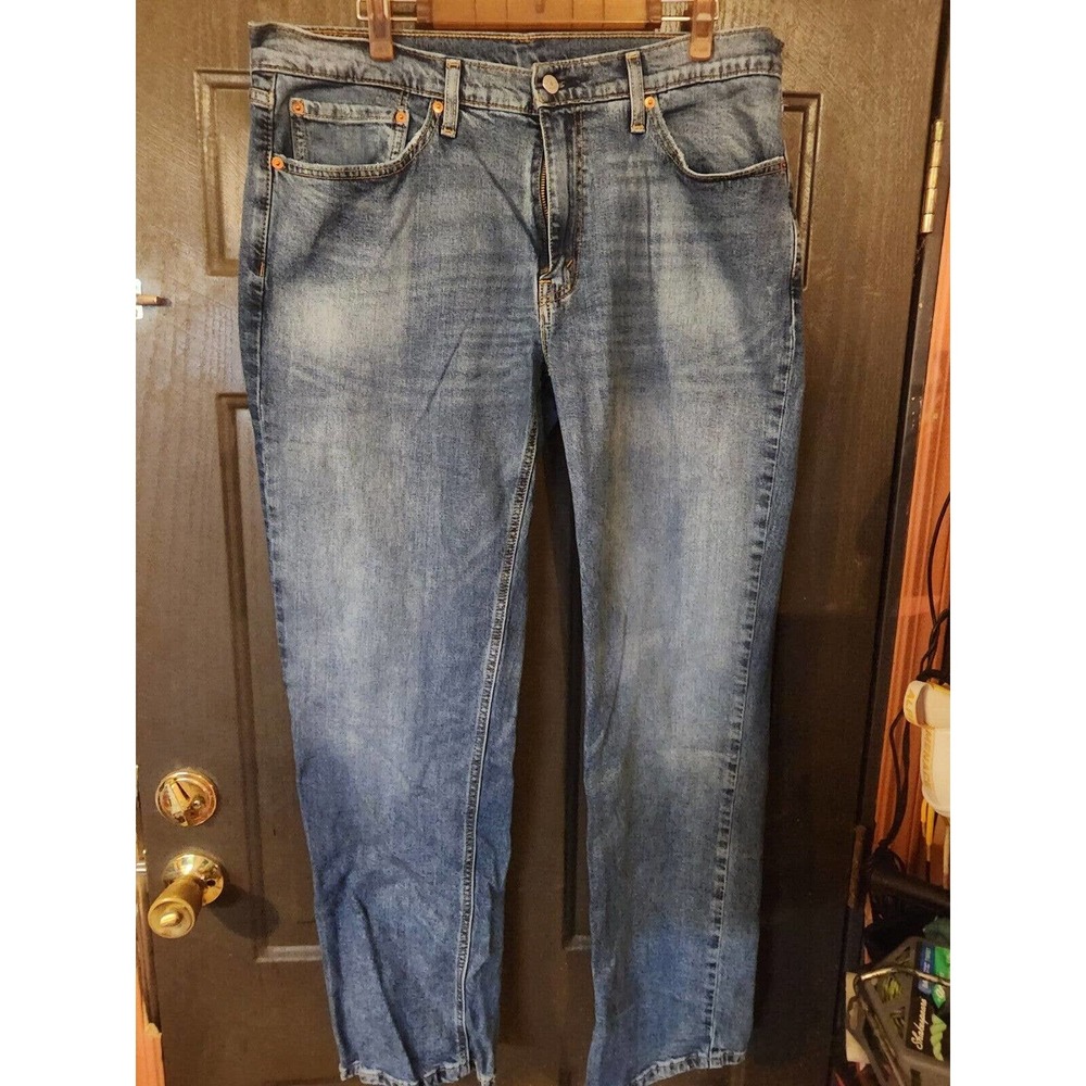 Levi's 541 Mens Athletic Fit Blue Mid Wash Denim Jeans 36x34 Pants